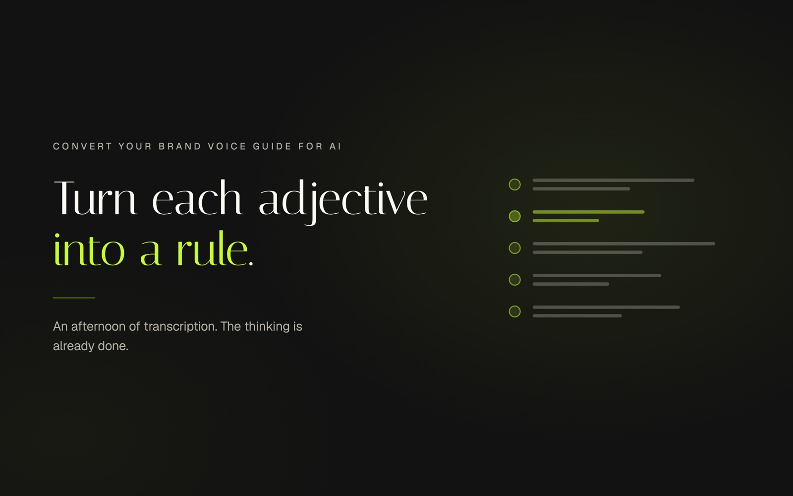 How to Convert Your Brand Voice Guide for AI